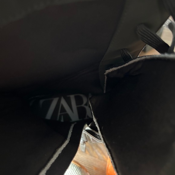 ZARA Women's Olive Green Lace Up Chunky Platform Combat Boots Size 39 - Picture 9 of 10